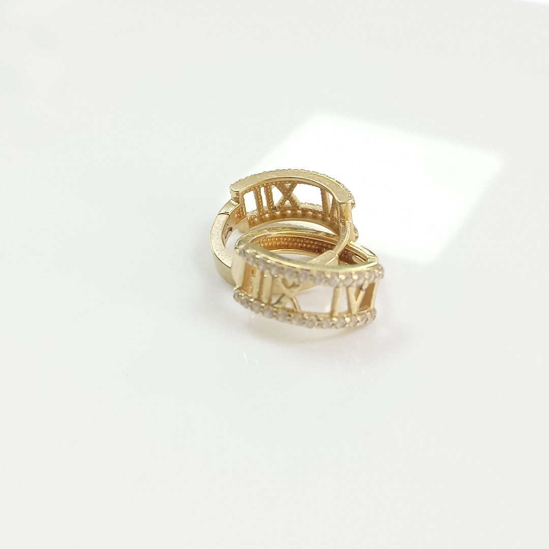 BROQUELES PAR ORO 14 K 2.9 GRMS (SEMINUEVO)