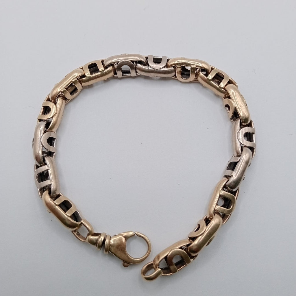 PULSERA ORO COMBINADO 14 K 20.2 GRMS (SEMINUEVO)