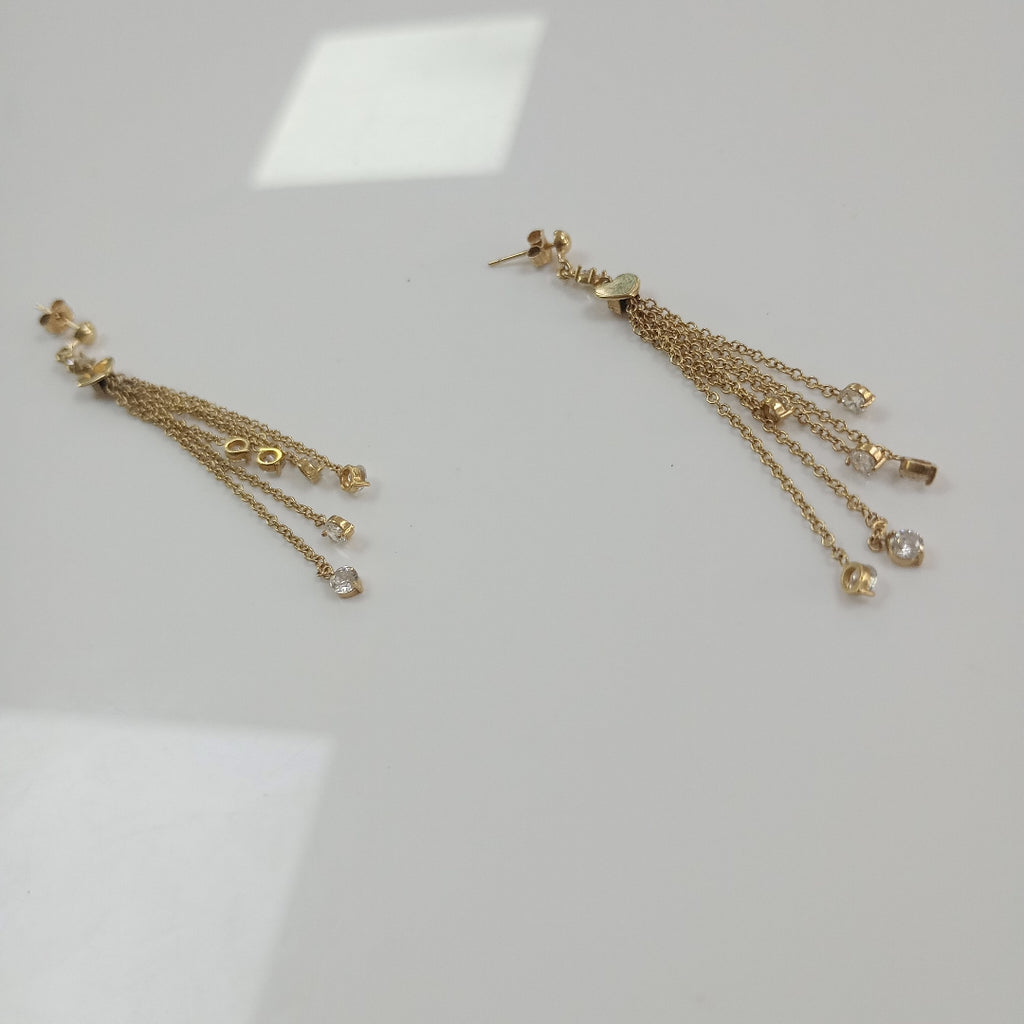 ARETES PAR ORO 10 K 3.8 GRMS (SEMINUEVO)