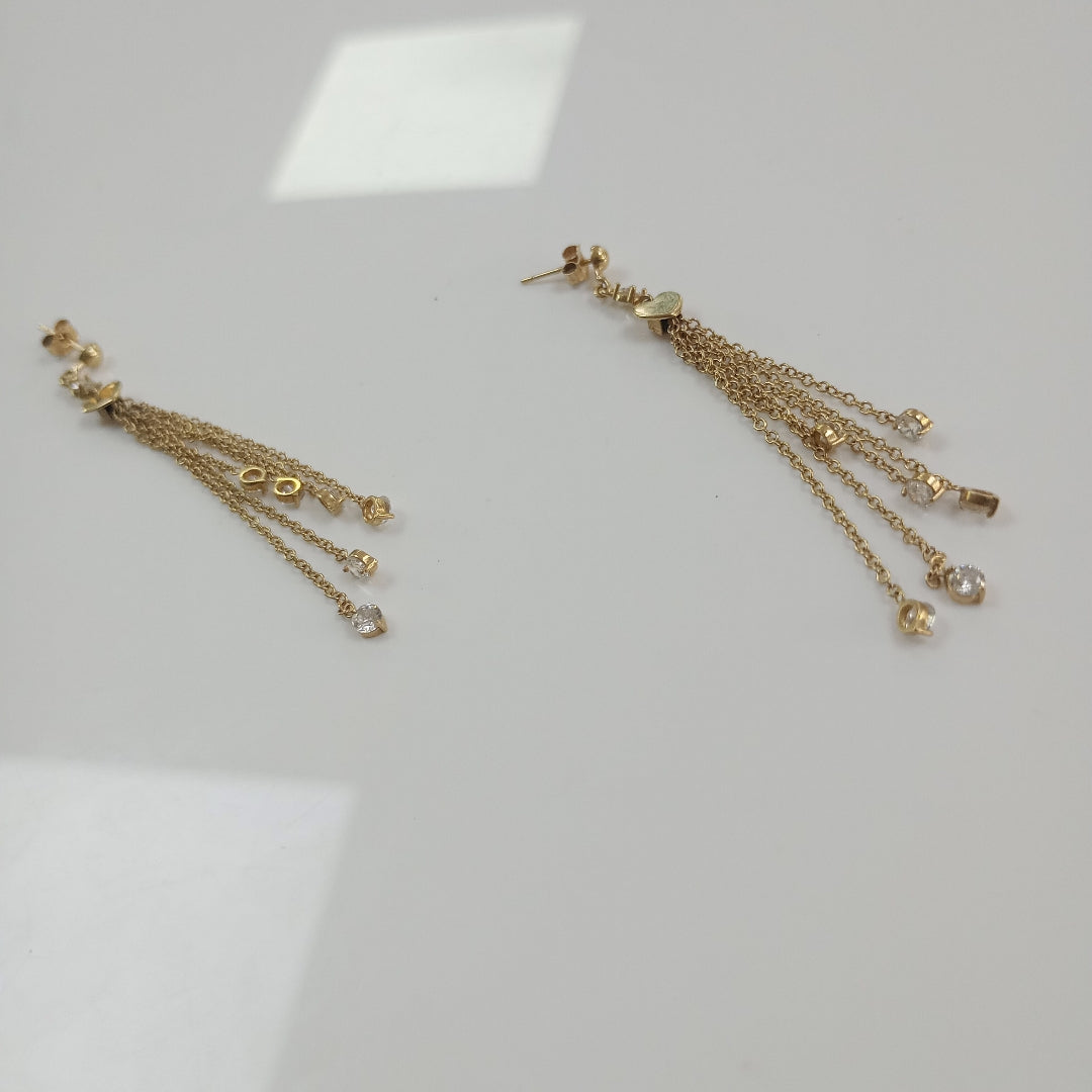 ARETES PAR ORO 10 K 3.8 GRMS (SEMINUEVO)