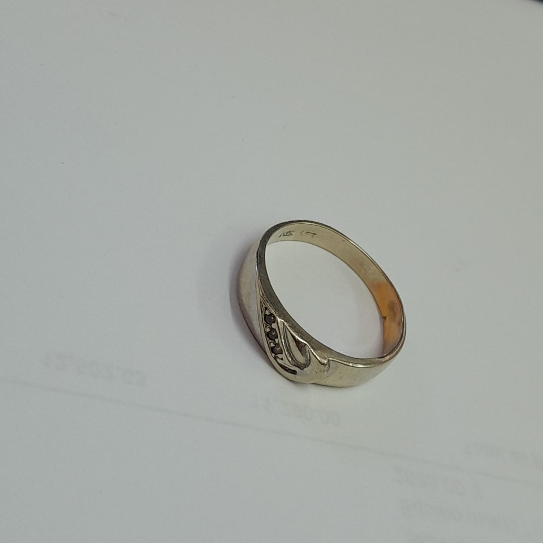ARGOLLA ORO, ORO BLANCO 14 K 2.7 GRMS (SEMINUEVO)