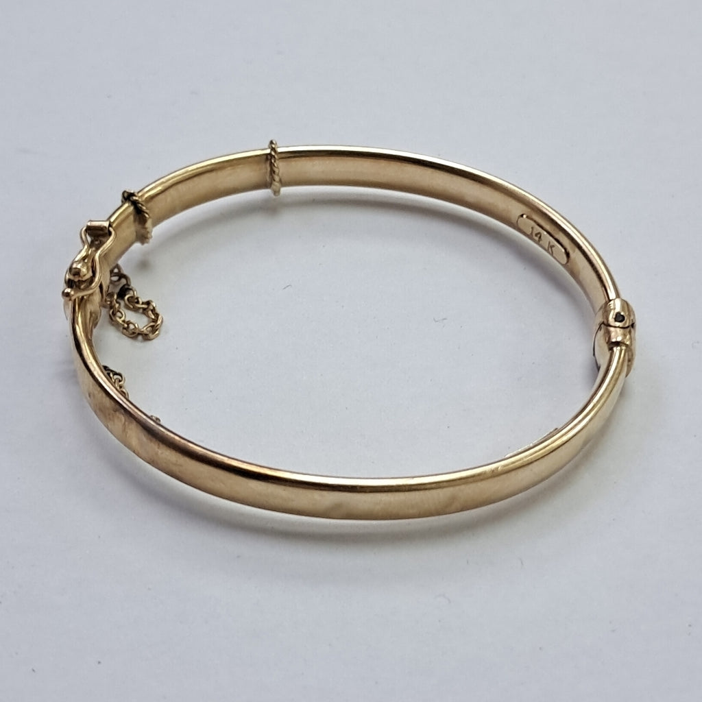 PULSERA RIGIDA ORO 14 K 5,50 GRMS (SEMINUEVO)