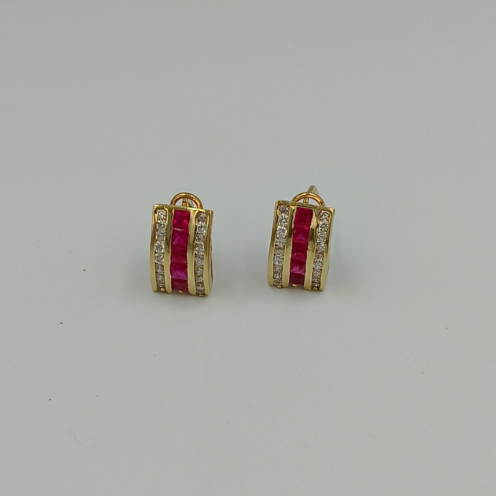 ARETES PAR ORO 14 K 6.4 GRMS (SEMINUEVO)
