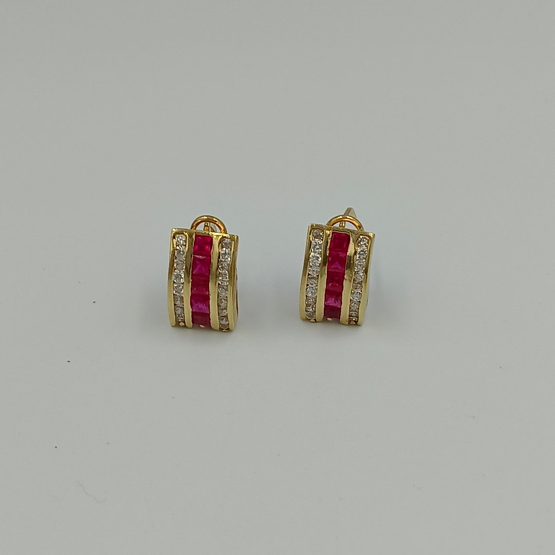 ARETES PAR ORO 14 K 6.4 GRMS (SEMINUEVO)