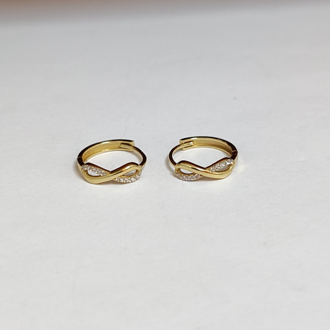 ARRACADAS PAR ORO 14 K 2,10 GRMS (SEMINUEVO)