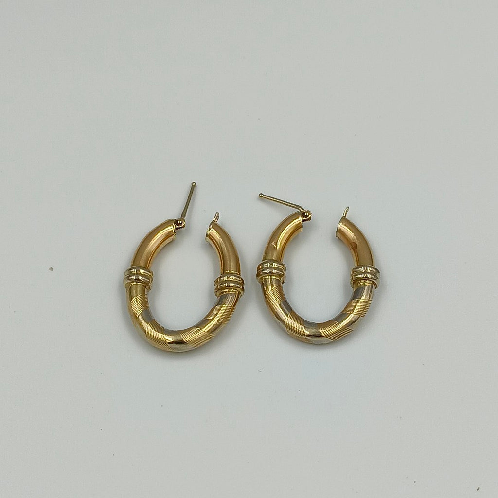 ARRACADAS PAR ORO 14 K 6.2 GRMS (SEMINUEVO)