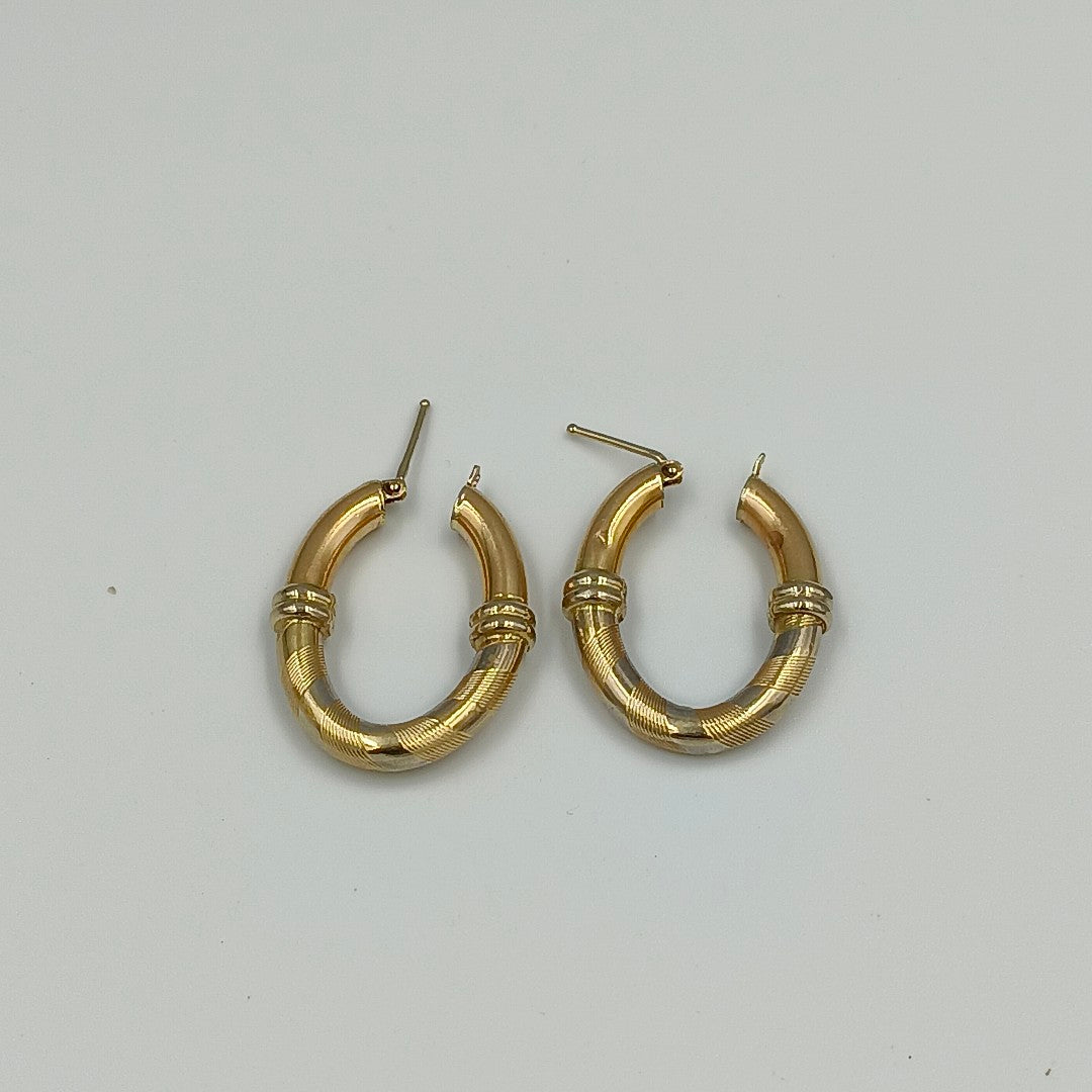 ARRACADAS PAR ORO 14 K 6.2 GRMS (SEMINUEVO)