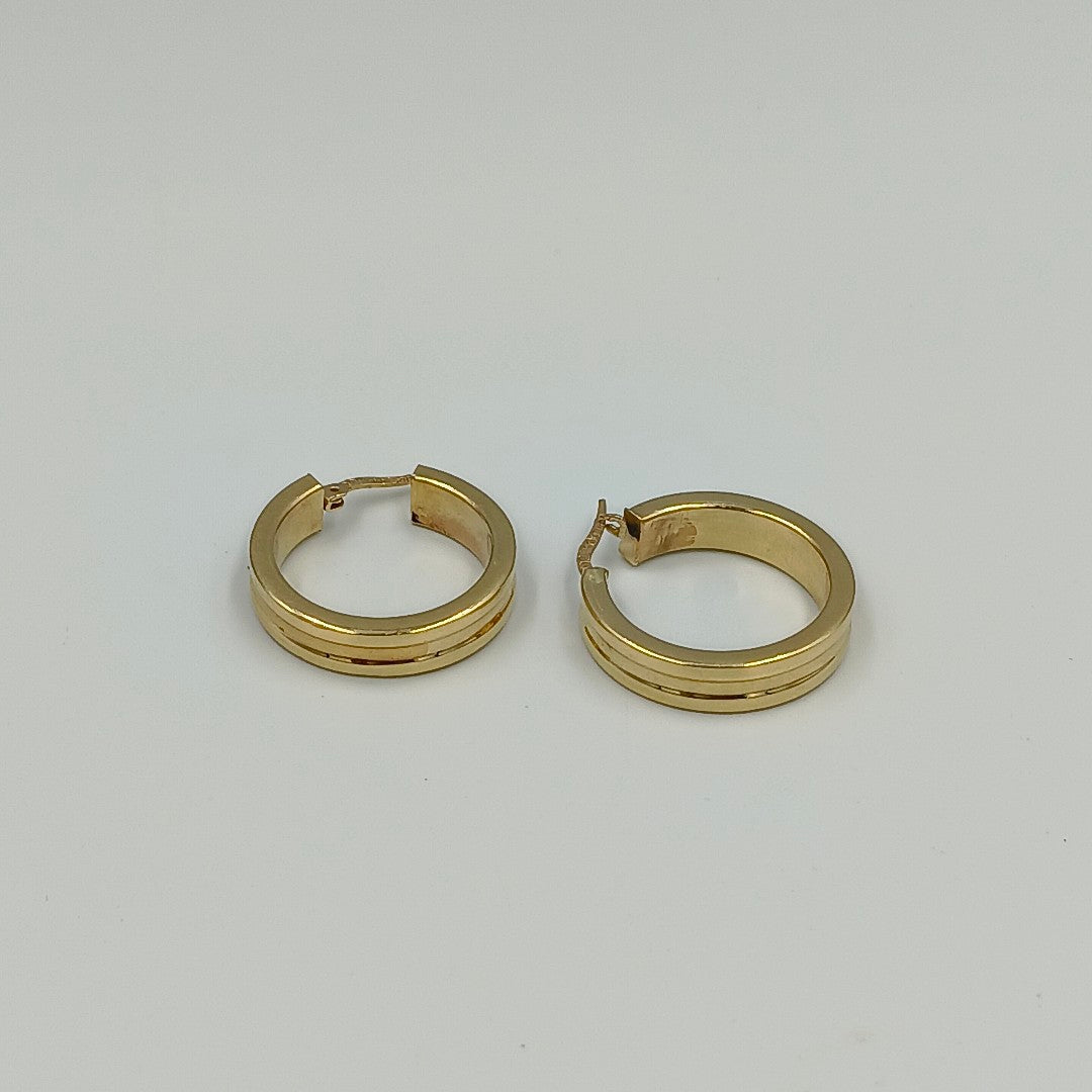 ARRACADAS PAR ORO 14 K 3.8 GRMS (SEMINUEVO)