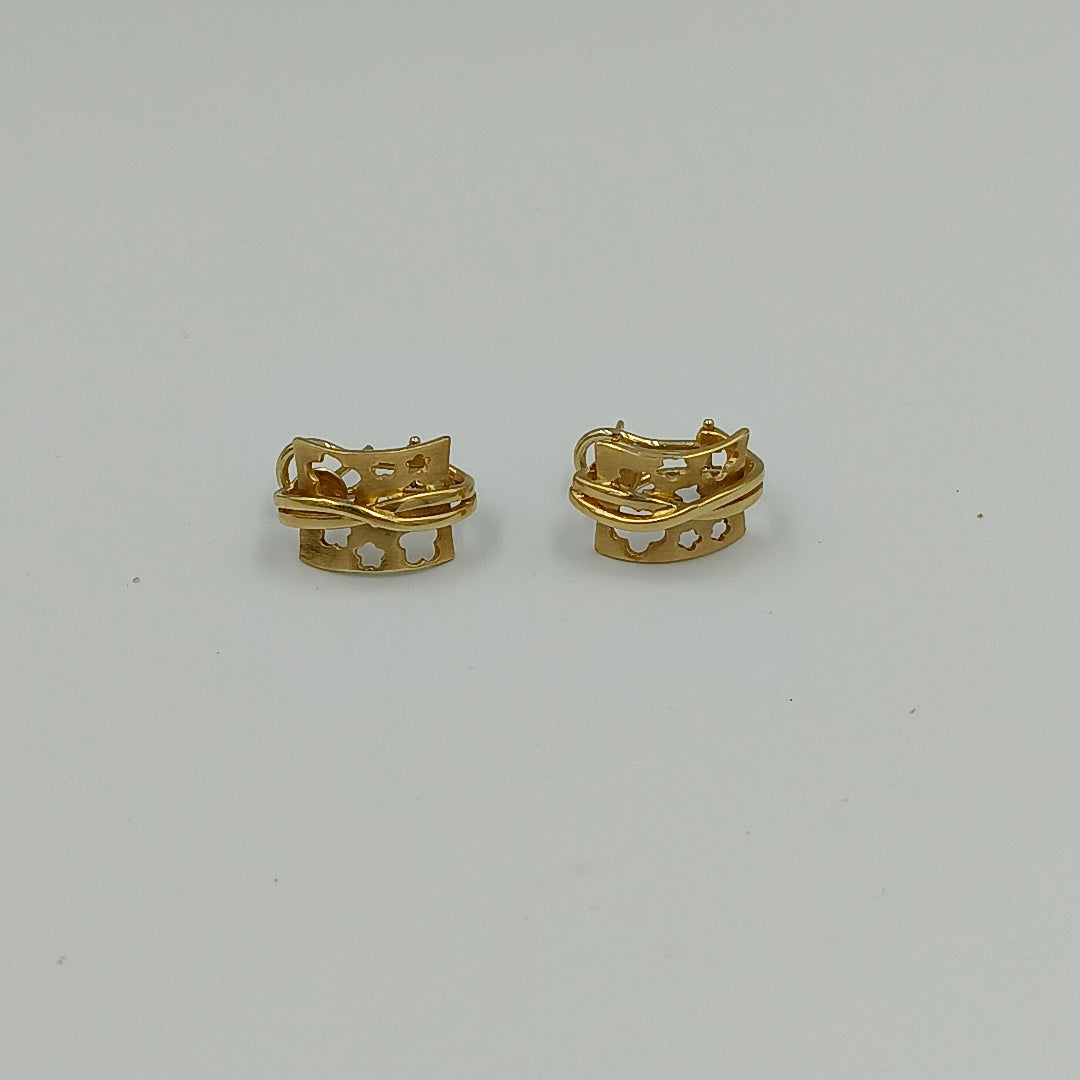 ARETES PAR ORO 14 K 6.4 GRMS (SEMINUEVO)