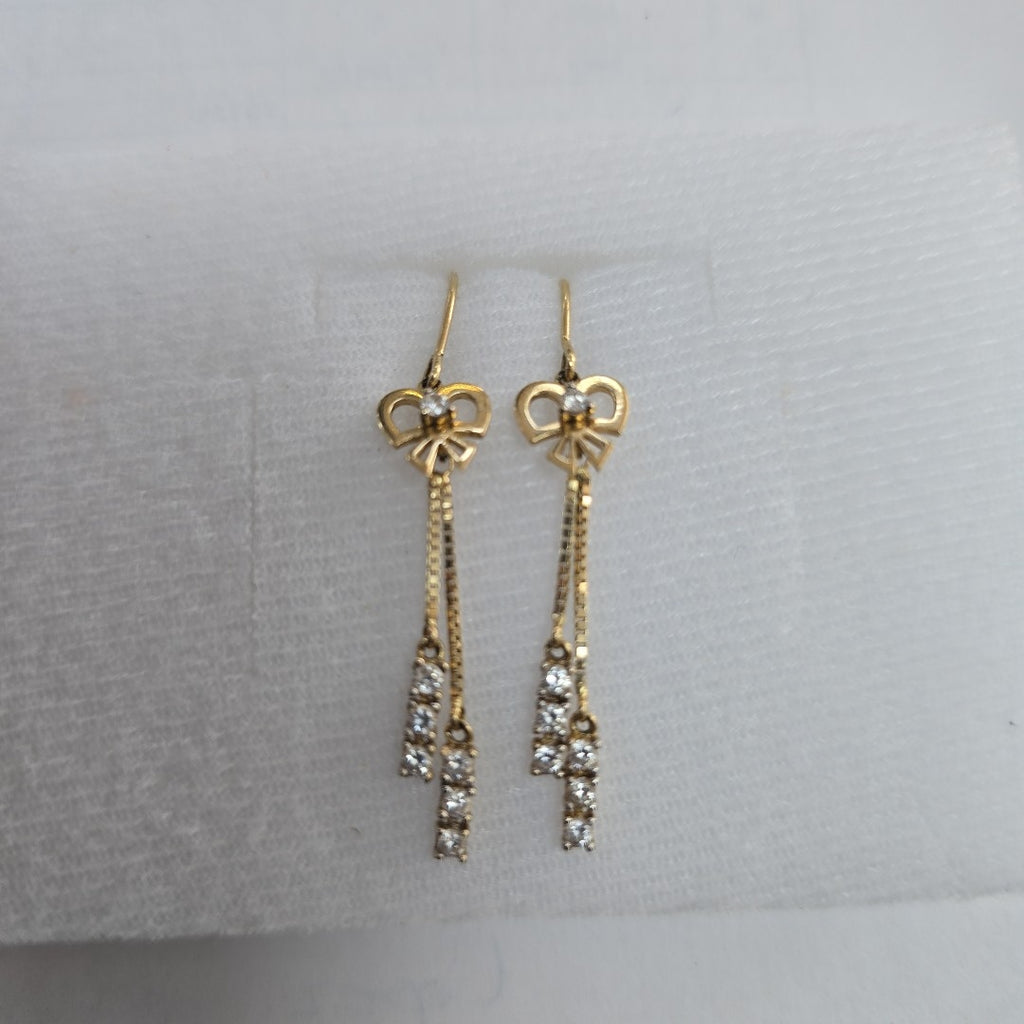 ARETES PAR ORO 14 K 2,10 GRMS (SEMINUEVO)