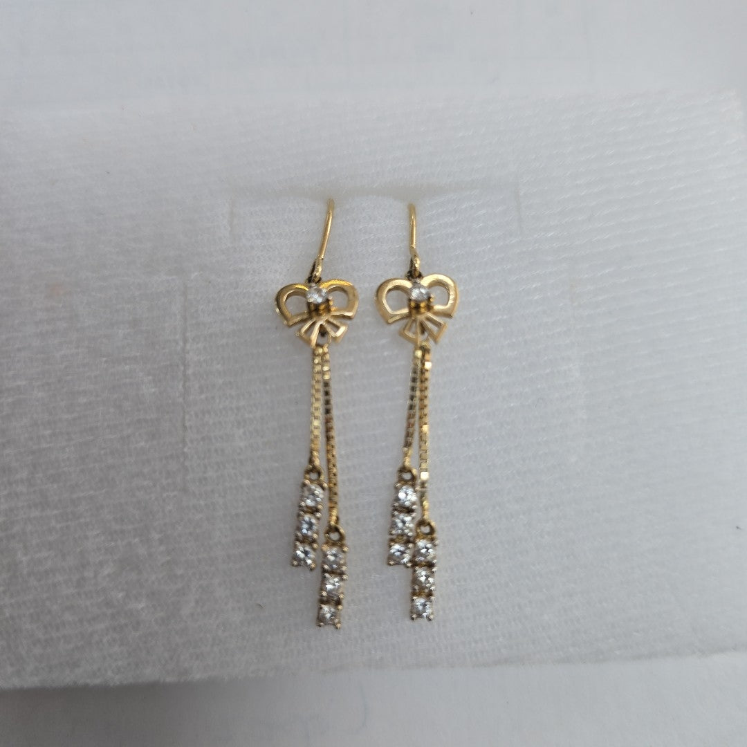 ARETES PAR ORO 14 K 2,10 GRMS (SEMINUEVO)