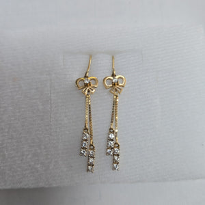 ARETES PAR ORO 14 K 2,10 GRMS (SEMINUEVO)