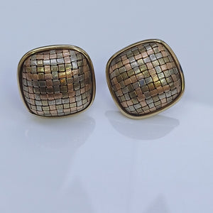 BROQUELES PAR ORO COMBINADO 14 K 11,10 GRMS (SEMINUEVO)