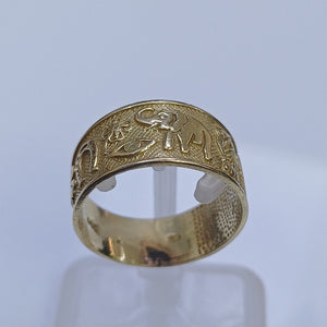 ARGOLLA DE LA SUERTE ORO 14 K 4,80 GRMS (SEMINUEVO)