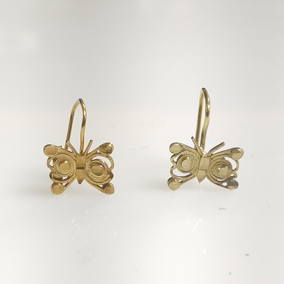 ARETES PAR ORO 8 K 1,20 GRMS (SEMINUEVO)