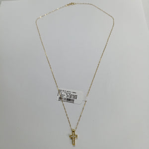 CADENA, CRUZ ORO 18 K 2.3 GRMS (SEMINUEVO)