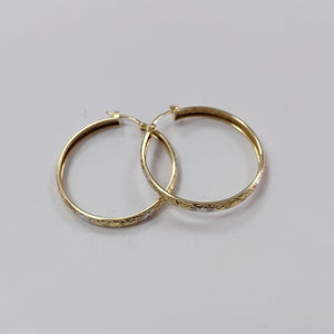 ARRACADAS PAR ORO, ORO COMBINADO 14 K 3.4 GRMS (SEMINUEVO)