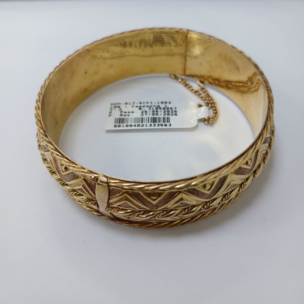 PULSERA RIGIDA ORO 10 K 40,80 GRMS (SEMINUEVO)