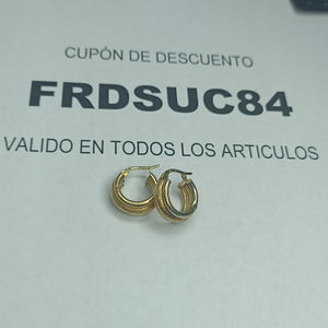 ARRACADAS PAR ORO 14 K 2.8 GRMS (SEMINUEVO)