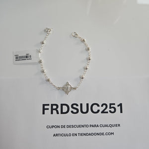 PULSERA TEJIDO ESPECIAL PLATA .925 18 CM 2.9 GR (NUEVO)