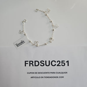 PULSERA TEJIDO ESPECIAL PLATA .925 18 CM 2.9 GR (NUEVO)