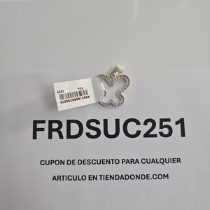 DIJE MARIPOSA C/CIRCONIAS PLATA .925 2.3 GR (NUEVO)