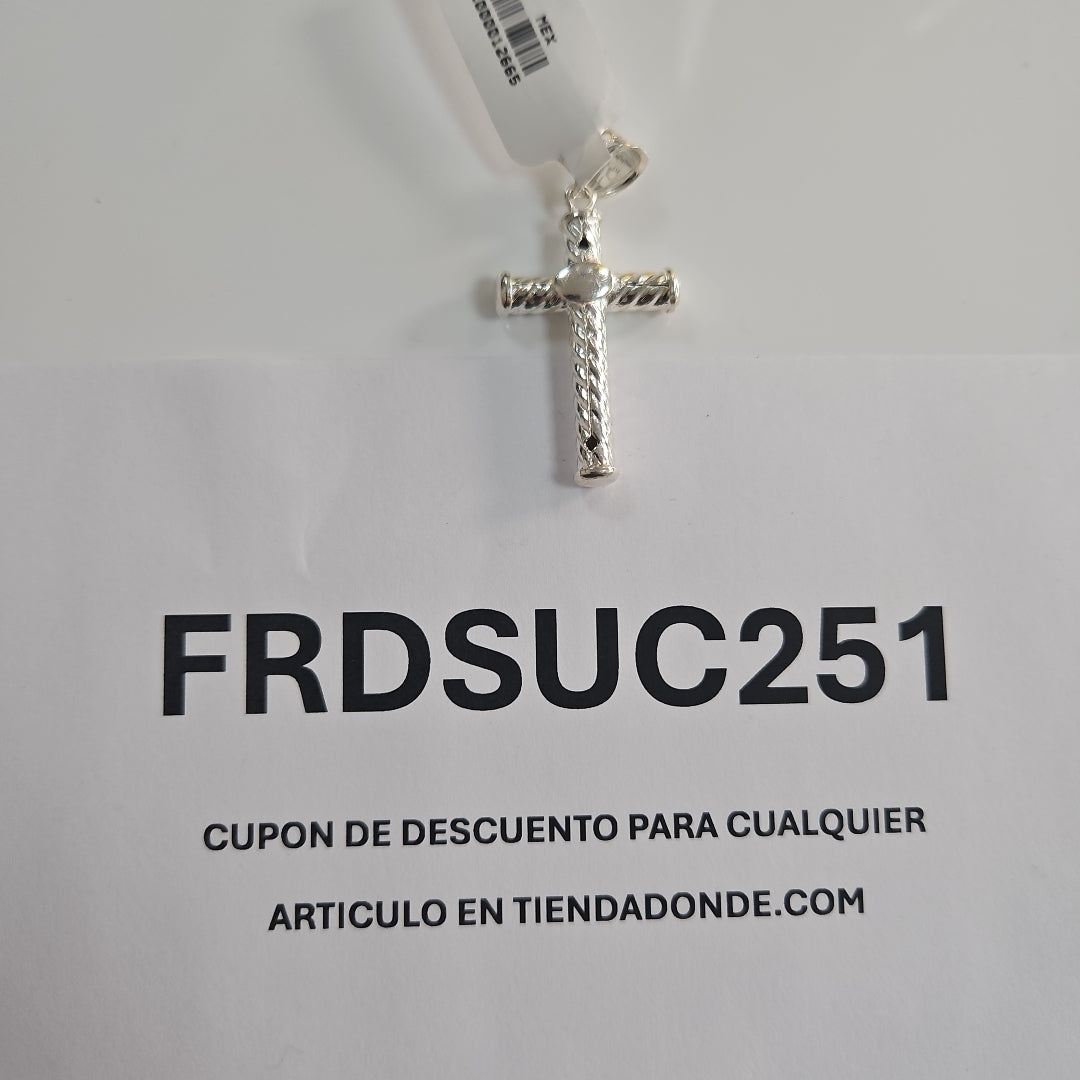 CRUZ PLATA .925 3.3 GR (NUEVO)
