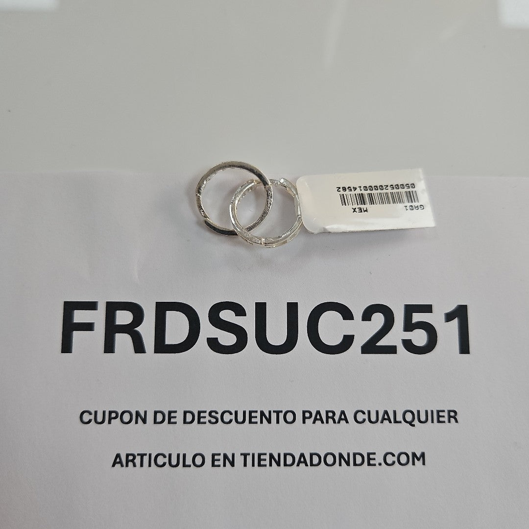 ARRACADAS C/CIRCONIAS PLATA .925 2.2 GR (NUEVO)