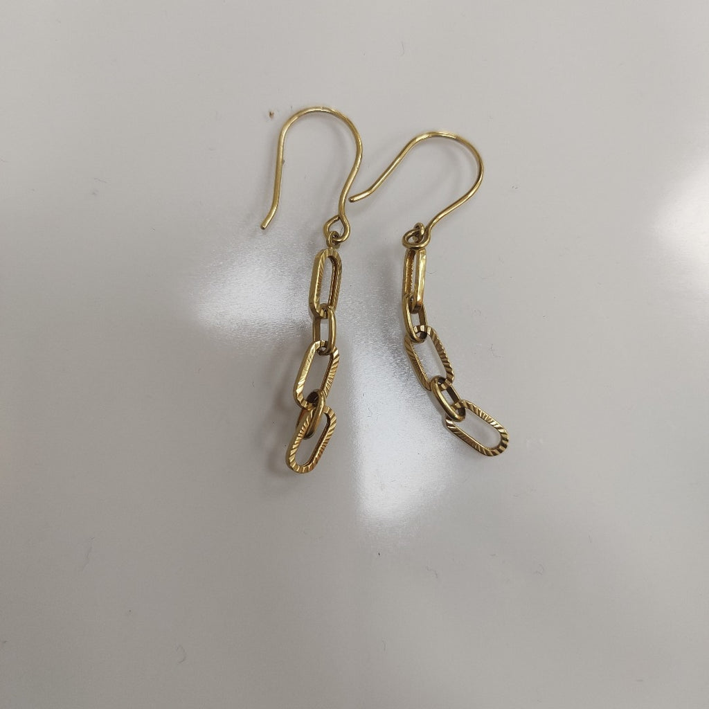 ARETES PAR ORO 14 K 1.8 GRMS (SEMINUEVO)