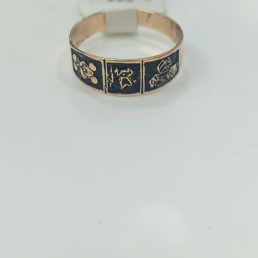 ANILLO DE GRADUACIÓN ORO 8 K 1 GRMS (SEMINUEVO)