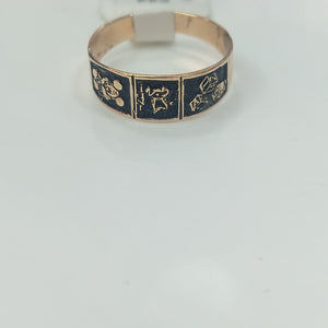 ANILLO DE GRADUACIÓN ORO 8 K 1 GRMS (SEMINUEVO)