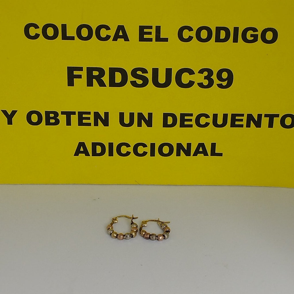 ARRACADAS PAR ORO 10 K 1,10 GRMS (SEMINUEVO)