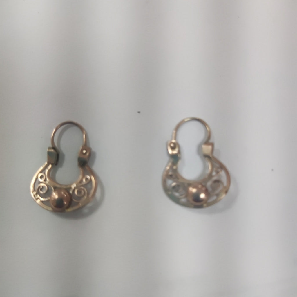 ARRACADAS PAR ORO 10 K 0.9 GRMS (SEMINUEVO)