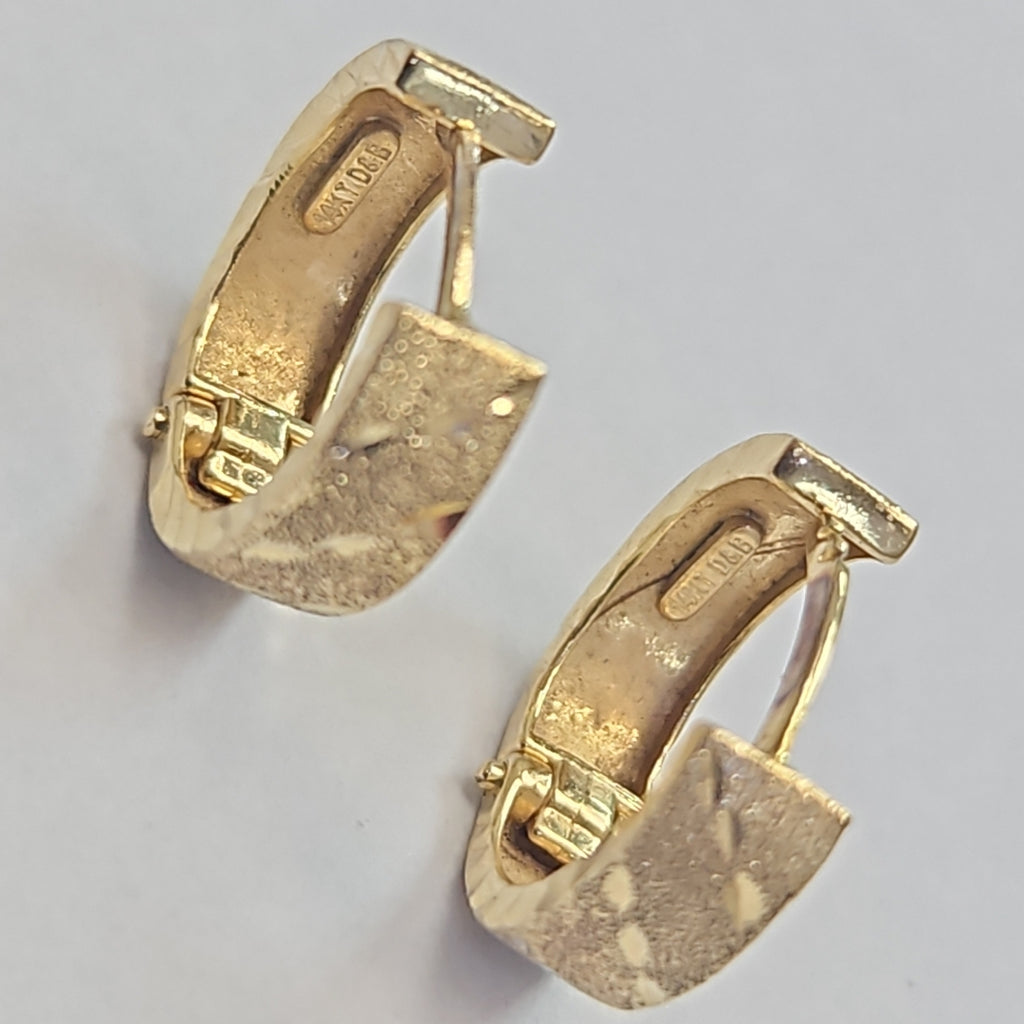 ARRACADAS PAR ORO 10 K 1.7 GRMS (SEMINUEVO)