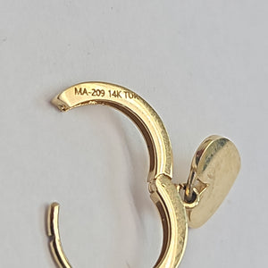 ARETES PAR ORO 14 K 1.8 GRMS (SEMINUEVO)