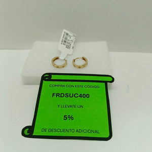 ARRACADAS PAR ORO 14 K 2 GRMS (SEMINUEVO)