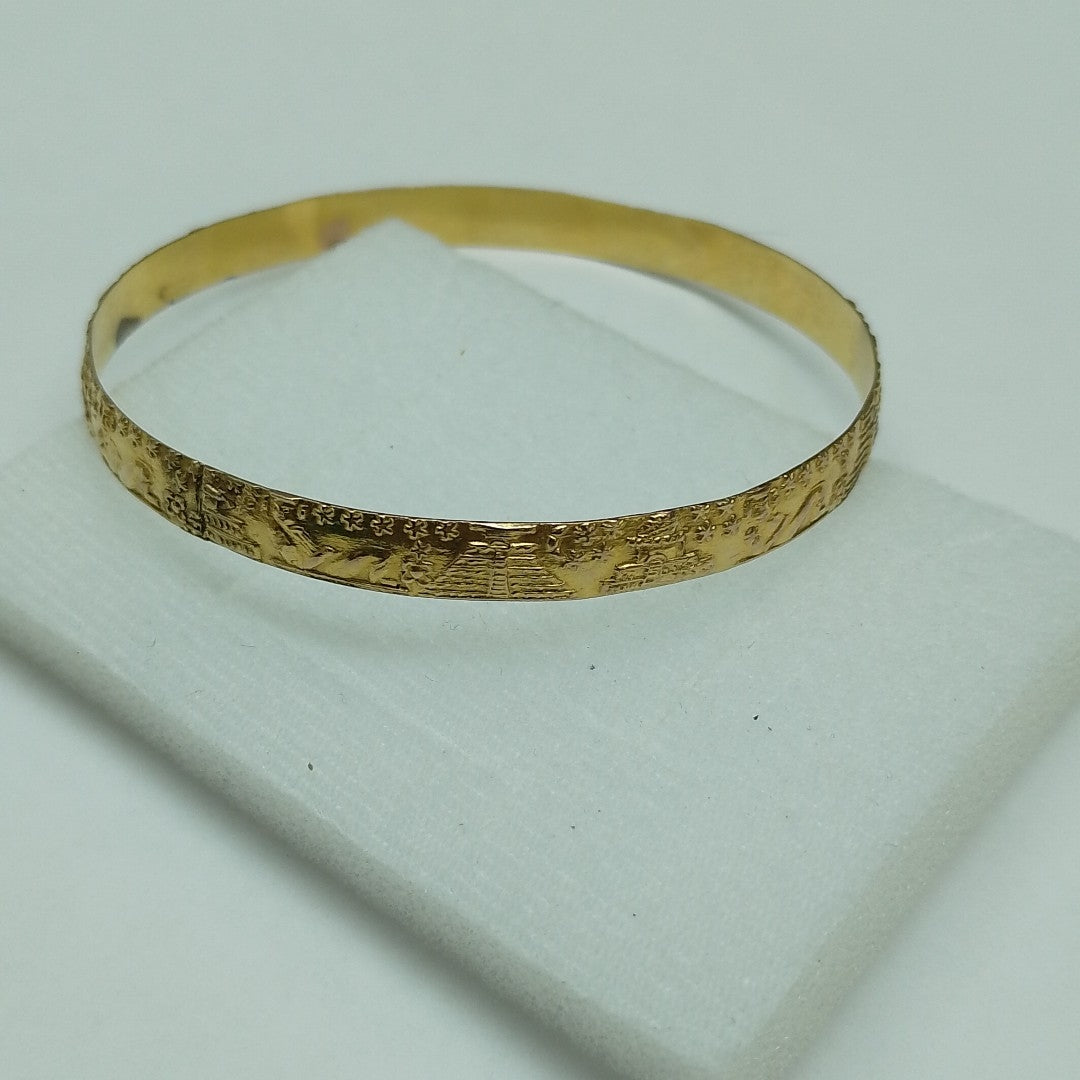 PULSERA RIGIDA ORO 10 K 10.5 GRMS (SEMINUEVO)
