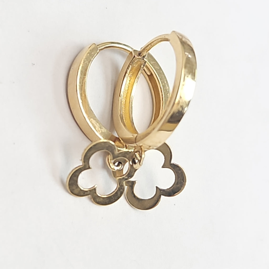 ARRACADAS PAR ORO 14 K 1.6 GRMS (SEMINUEVO)