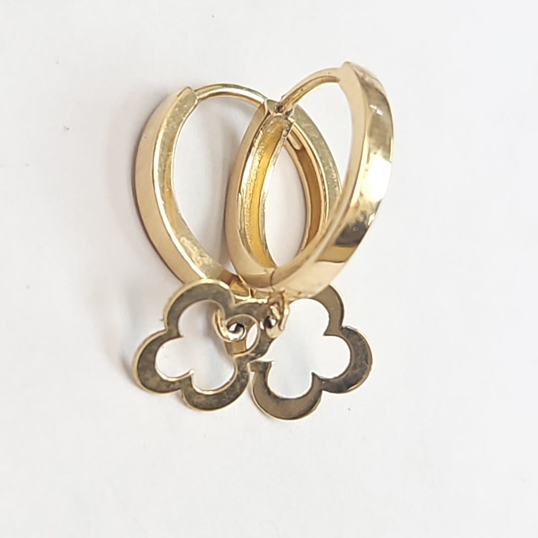ARRACADAS PAR ORO 14 K 1.6 GRMS (SEMINUEVO)