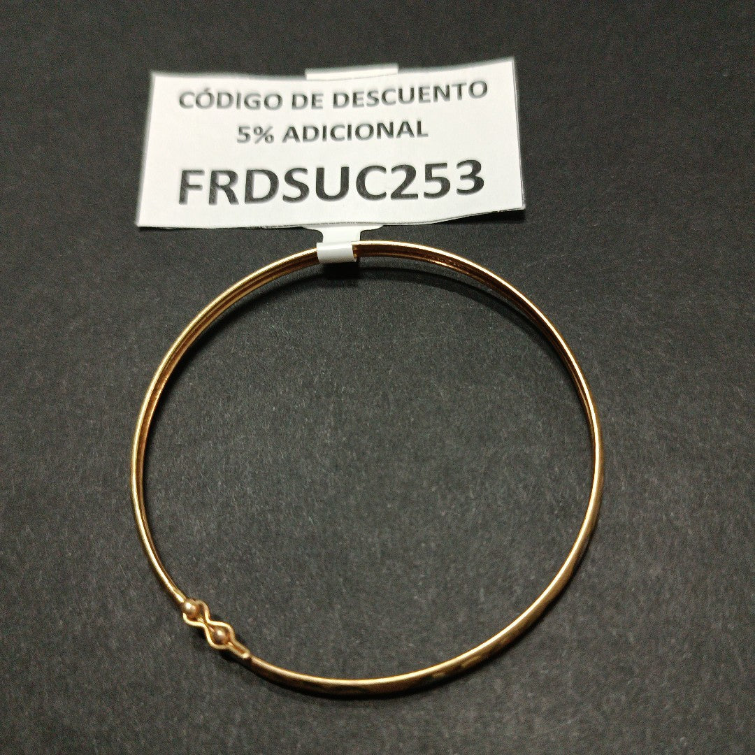 PULSERA RIGIDA ORO 14 K 3,40 GRMS (SEMINUEVO)