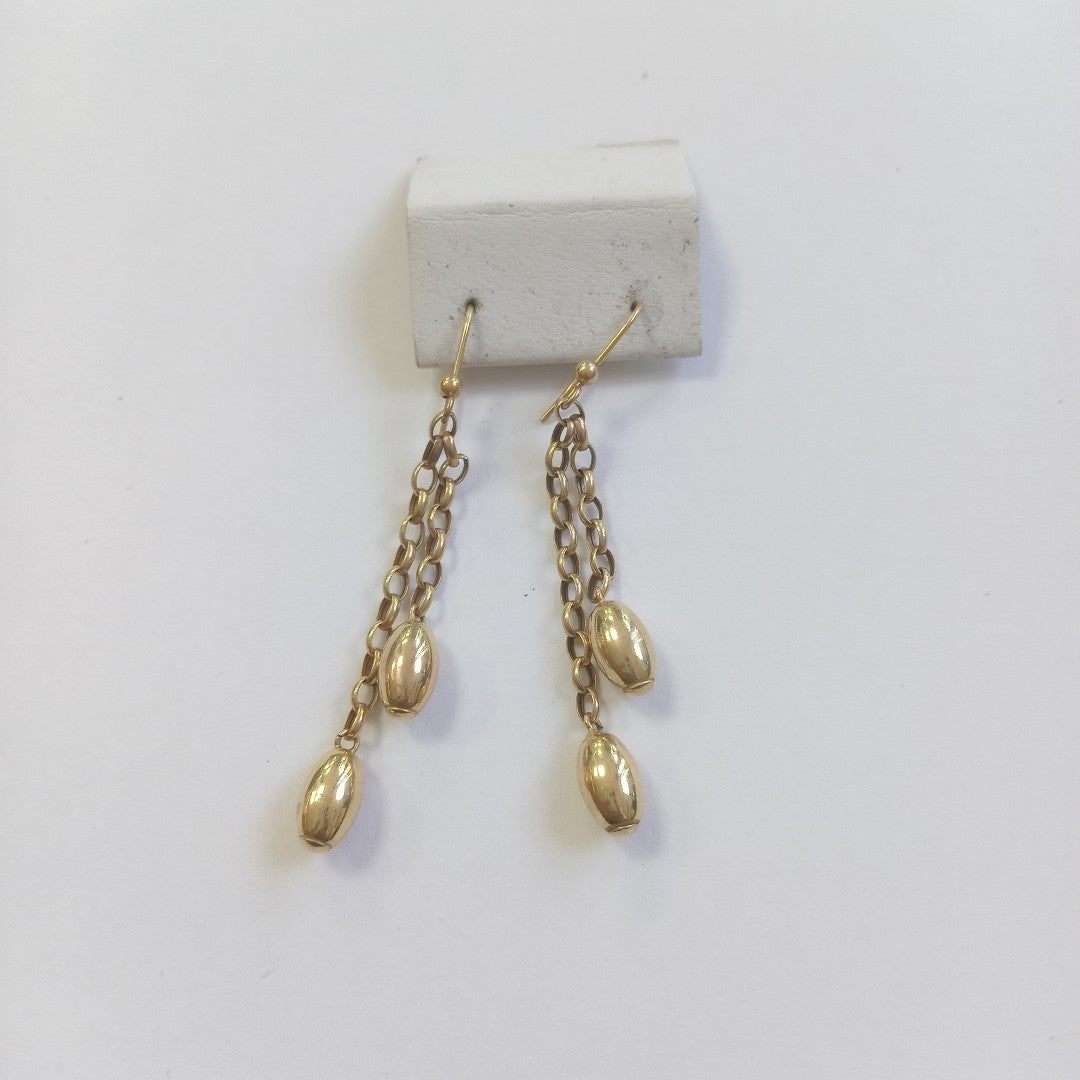 ARETES PAR ORO 14 K 2.2 GRMS (SEMINUEVO)
