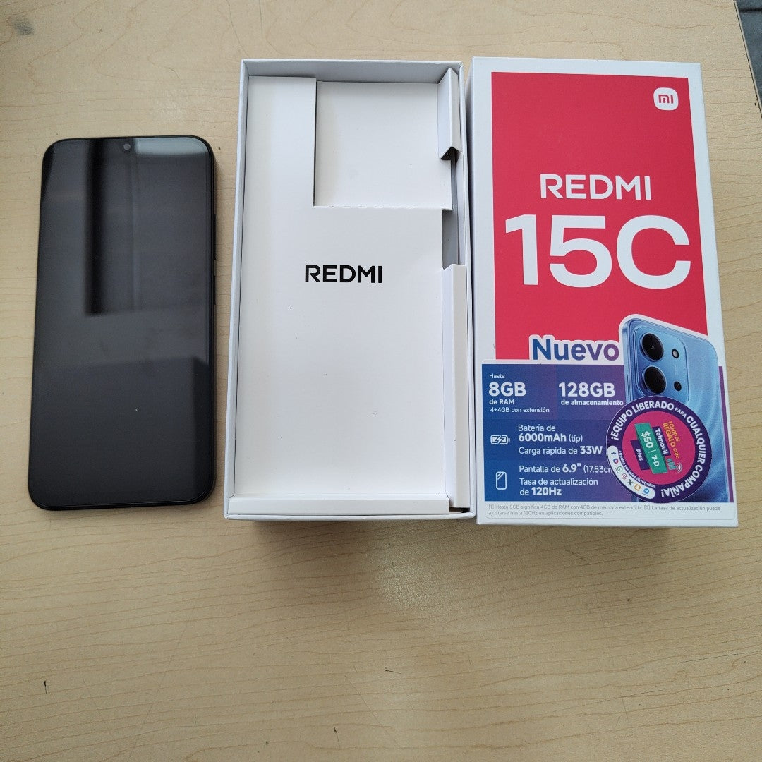 CELULAR XIAOMI REDMI 15C 25078RA3EL (2025) 128 GB 4 GB RAM (SEMINUEVO)