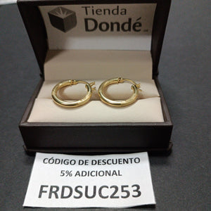 ARRACADAS PAR ORO 14 K 2,20 GRMS (SEMINUEVO)