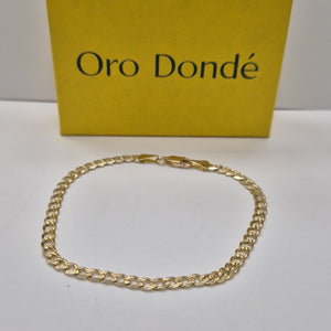 PULSERAS BARBADA ORO 14K 21 CM 5.2 GR (NUEVO)