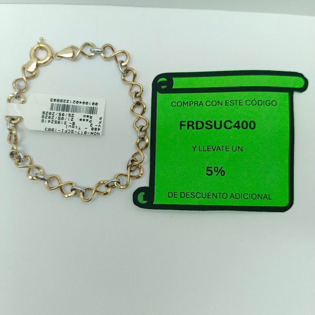 PULSERA ORO 14 K 4.3 GRMS (SEMINUEVO)