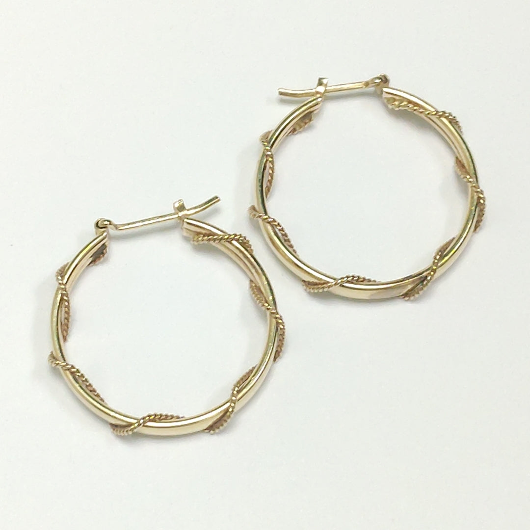 ARRACADAS PAR ORO 14 K 3,30 GRMS (SEMINUEVO)