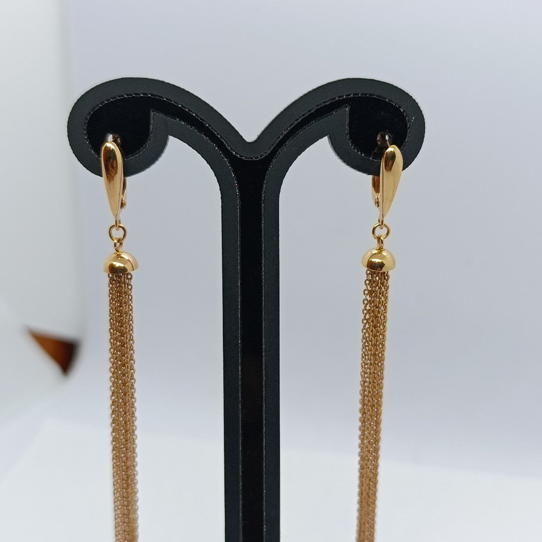 ARETES PAR ORO 14 K 7,30 GRMS (SEMINUEVO)