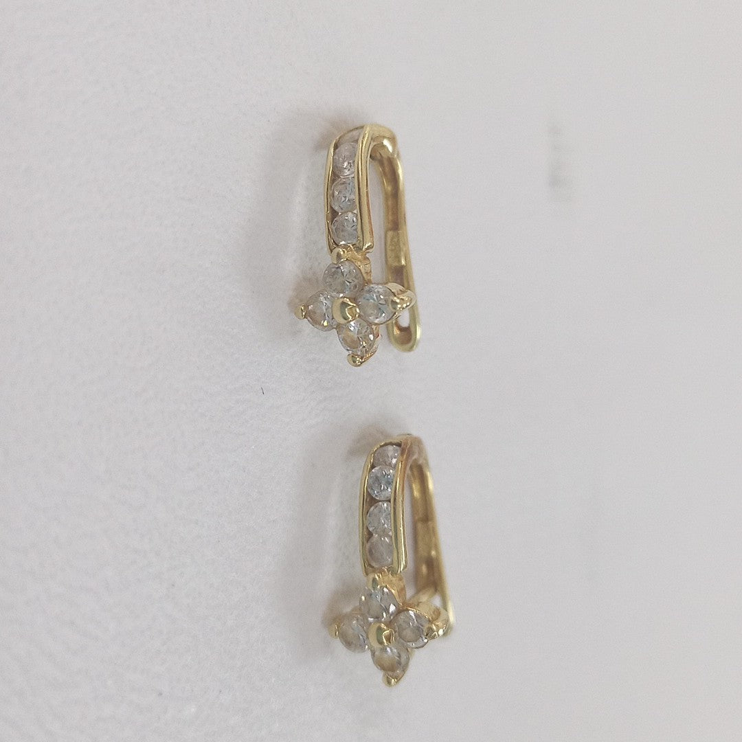 ARETES PAR ORO 14 K 1.8 GRMS (SEMINUEVO)