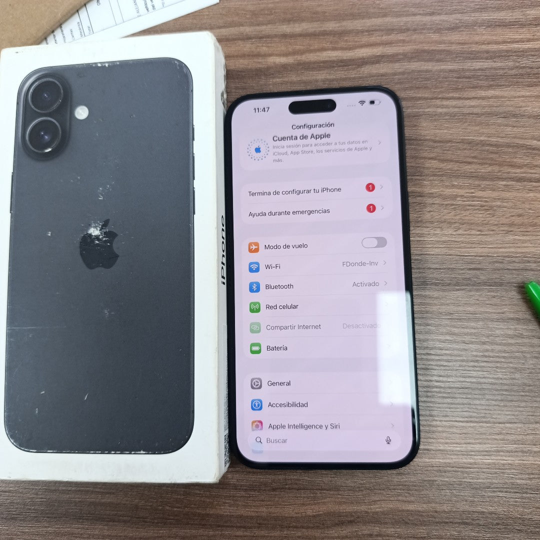 CELULAR APPLE IPHONE 16 PLUS A3290 (2024) 128 GB 8 GB RAM (SEMINUEVO)