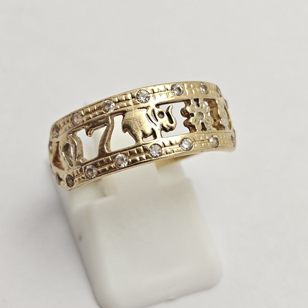 ARGOLLA DE LA SUERTE ORO 14 K 3,20 GRMS (SEMINUEVO)